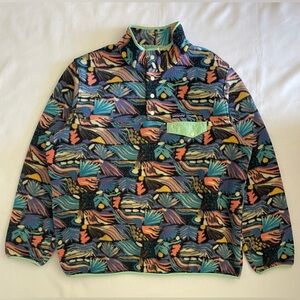 Patagonia Synchilla Women's XXL / Men's XL Snap-t Pullover Joy Pitch Blue Unisex